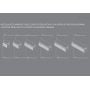 Szafka 60x45x30 cm boczna wisząca biała S1004001 Meissen Keramik Kontra zdj.3