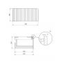 Szafka 60x45x30 cm boczna wisząca biała S1004001 Meissen Keramik Kontra zdj.2