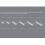 Szafka 80x45x30 cm boczna wisząca S1004004 Meissen Keramik Kontra zdj.3