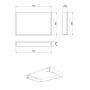 Blat 80x50 cm biały S801528 Meissen Keramik Kontra zdj.2