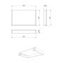 Blat 80x50 cm czarny S801529 Meissen Keramik Kontra zdj.2