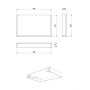 Blat 80x50 cm szary S801531 Meissen Keramik Kontra zdj.2