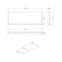 Blat 140x50 cm czarny S801532 Meissen Keramik Kontra zdj.2