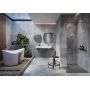 Ścianka prysznicowa walk-in 120 cm chrom połysk/szkło przezroczyste S169004 Meissen Keramik Kontra zdj.4