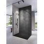 Ścianka prysznicowa walk-in 140 cm czarny mat/szkło przezroczyste S169008 Meissen Keramik Kontra zdj.3