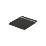 Brodzik prostokątny z maskownicą 100x90 cm czarny S207020 Meissen Keramik Kontra zdj.1