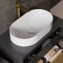 Umywalka 60x35 cm owalna nablatowa biała K691002 Meissen Keramik Werta zdj.7