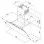 Okap przyścienny 59.5 cm czarny OVERG60D4PCS3MCKSB Maan Vertical zdj.2