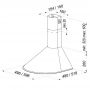 Okap przyścienny 59.6 cm stal OXT260DEPS3SAEO Maan Mix zdj.2