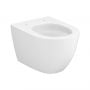 Miska WC z deską wolnoopadającą wisząca bez kołnierza ze spłukiwaniem wirowym biały połysk S4039001 Mito Lider zdj.4