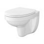 Miska WC z deską wolnoopadającą wisząca bez kołnierza biały połysk S701554 Mito Cersania zdj.1