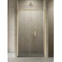 Drzwi prysznicowe 150 cm rozsuwane złoty szczotkowany/szkło przezroczyste D0794A New Trendy Prime Gold Brushed zdj.1