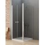 Kabina prysznicowa 90x90 cm kwadratowa chrom połysk/szkło przezroczyste D0145A/D0092B New Trendy New Soleo zdj.1