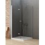Kabina prysznicowa 90x70 cm prostokątna chrom połysk/szkło przezroczyste D0147A/D0088B New Trendy New Soleo zdj.1