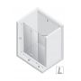 Drzwi prysznicowe 110 cm składane chrom połysk/szkło przezroczyste D0148A/D0094B New Trendy New Soleo zdj.2