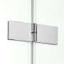 Drzwi prysznicowe 100 cm składane chrom połysk/szkło przezroczyste D0148A/D0095B New Trendy New Soleo zdj.4