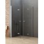 Kabina prysznicowa 90x80 cm prostokątna chrom połysk/szkło przezroczyste D0148A/D0153A New Trendy New Soleo zdj.1