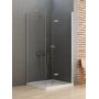 Kabina prysznicowa 110x80 cm prostokątna chrom połysk/szkło przezroczyste D0152A/D0150B New Trendy New Soleo zdj.1
