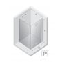 Kabina prysznicowa 120x90 cm prostokątna chrom połysk/szkło przezroczyste D0153A/D0151B New Trendy New Soleo zdj.2
