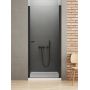 Drzwi prysznicowe 90 cm uchylne czarny mat/szkło przezroczyste D0211A New Trendy New Soleo Black zdj.1