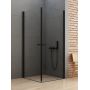 Kabina prysznicowa 80x70 cm prostokątna czarny mat/szkło przezroczyste D0229A/D0230A New Trendy New Soleo Black zdj.1