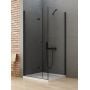 Kabina prysznicowa 100x70 cm prostokątna czarny mat/szkło przezroczyste D0236A/D0113B New Trendy New Soleo Black zdj.1