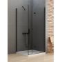 Kabina prysznicowa 70x70 cm kwadratowa czarny mat/szkło przezroczyste D0237A/D0113B New Trendy New Soleo Black zdj.1