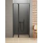 Drzwi prysznicowe 110 cm uchylne czarny mat/szkło przezroczyste D0243AWK New Trendy New Soleo Black zdj.1