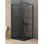 Kabina prysznicowa 90x80 cm prostokątna czarny mat/szkło przezroczyste D0287AD0120B New Trendy New Soleo Black zdj.1