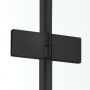 Kabina prysznicowa 90x80 cm prostokątna czarny mat/szkło przezroczyste D0287AD0120B New Trendy New Soleo Black zdj.5
