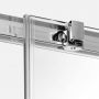 Drzwi prysznicowe 160 cm rozsuwane chrom połysk/szkło przezroczyste D0310A New Trendy Prime zdj.4