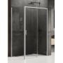 Kabina prysznicowa 160x100 cm prostokątna chrom połysk/szkło przezroczyste D0311A/D0125B New Trendy Prime zdj.1