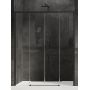 Drzwi prysznicowe 140 cm rozsuwane czarny mat/szkło przezroczyste D0341A New Trendy Prime Black zdj.1