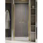 Drzwi prysznicowe 90 cm uchylne złoty połysk/szkło przezroczyste D0456A New Trendy New Soleo Light Gold zdj.1