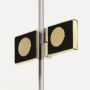 Drzwi prysznicowe 70 cm składane złoty połysk/szkło przezroczyste D0461A New Trendy New Soleo Light Gold zdj.6