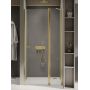 Drzwi prysznicowe 90 cm uchylne złoty połysk/szkło przezroczyste D0482A New Trendy New Soleo Light Gold zdj.1