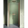Drzwi prysznicowe 100 cm uchylne miedź szczotkowany/szkło przezroczyste D0492A New Trendy New Soleo Copper Brushed zdj.1