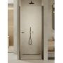 Drzwi prysznicowe 80 cm uchylne grafitowy szczotkowany/szkło przezroczyste D0529A New Trendy New Soleo Gunmetal Brushed zdj.1