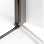 Drzwi prysznicowe 80 cm uchylne grafitowy szczotkowany/szkło przezroczyste D0529A New Trendy New Soleo Gunmetal Brushed zdj.3