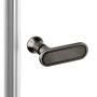 Drzwi prysznicowe 100 cm składane grafitowy szczotkowany/szkło przezroczyste D0545A New Trendy New Soleo Gunmetal Brushed zdj.6