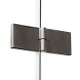 Drzwi prysznicowe 100 cm składane grafitowy szczotkowany/szkło przezroczyste D0545A New Trendy New Soleo Gunmetal Brushed zdj.7