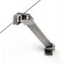 Drzwi prysznicowe 90 cm uchylne grafitowy szczotkowany/szkło przezroczyste D0560A New Trendy New Soleo Gunmetal Brushed zdj.7