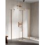 Kabina prysznicowa 120x80 cm prostokątna miedź szczotkowany/szkło przezroczyste EXK7758 New Trendy Smart Copper Brushed zdj.1
