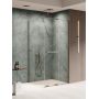 Kabina prysznicowa 150x80 cm prostokątna gunmetal szczotkowany/szkło przezroczyste EXK7899 New Trendy Smart Gunmetal Brushed zdj.1