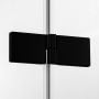 Kabina prysznicowa 100x80 cm prostokątna czarny mat/szkło przezroczyste EXK1566 New Trendy Avexa Black zdj.4