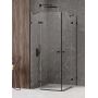 Kabina prysznicowa 120x80 cm prostokątna czarny mat/szkło przezroczyste EXK1611 New Trendy Avexa Black zdj.1