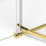 Drzwi prysznicowe 90 cm uchylne EXK1632 New Trendy Avexa Gold Shine zdj.4