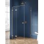 Kabina prysznicowa 120x80 cm prostokątna złoty szczotkowany/szkło przezroczyste EXK1738 New Trendy Avexa Gold Brushed zdj.1