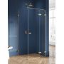 Kabina prysznicowa 120x80 cm prostokątna złoty szczotkowany/szkło przezroczyste EXK1767 New Trendy Avexa Gold Brushed zdj.1