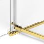 Kabina prysznicowa 120x90 cm prostokątna złoty szczotkowany/szkło przezroczyste EXK1768 New Trendy Avexa Gold Brushed zdj.3